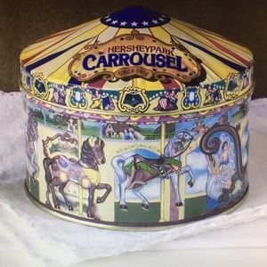 Vintage Hershey Park carrousel candy tin
